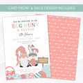 retro egg hunt invitations